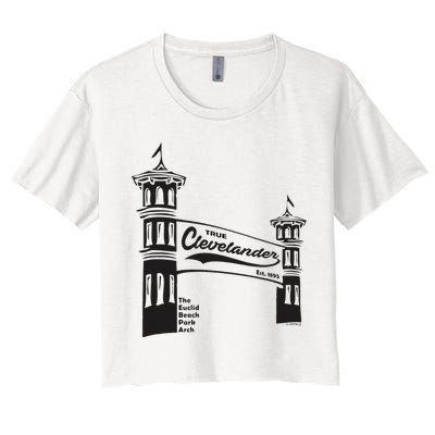 True Clevelander! Euclid Beach Park Arch in Cleveland Ohio Crop Top