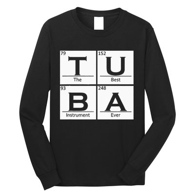 Tuba Chemistry Elements Tubist Jazz Music Tuba Player Long Sleeve Shirt