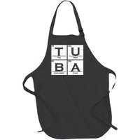 Tuba Chemistry Elements Tubist Jazz Music Tuba Player Full-Length Apron With Pockets