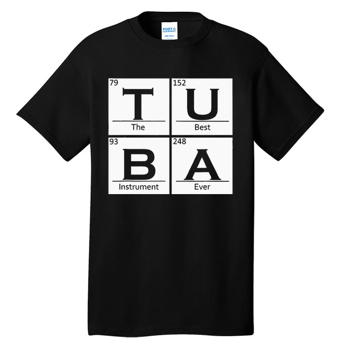 Tuba Chemistry Elements Tubist Jazz Music Tuba Player Tall T-Shirt