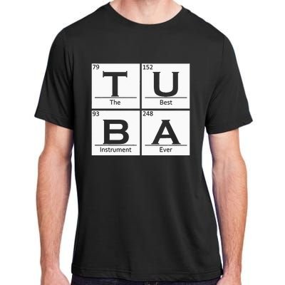 Tuba Chemistry Elements Tubist Jazz Music Tuba Player Adult ChromaSoft Performance T-Shirt