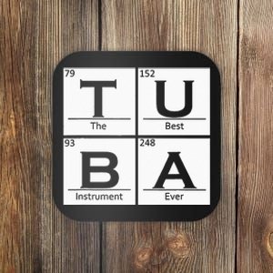 Tuba Chemistry Elements Tubist Jazz Music Tuba Player Coaster