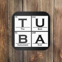 Tuba Chemistry Elements Tubist Jazz Music Tuba Player Coaster