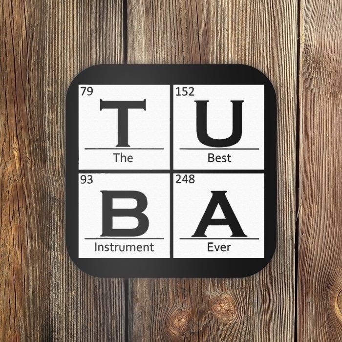 Tuba Chemistry Elements Tubist Jazz Music Tuba Player Coaster