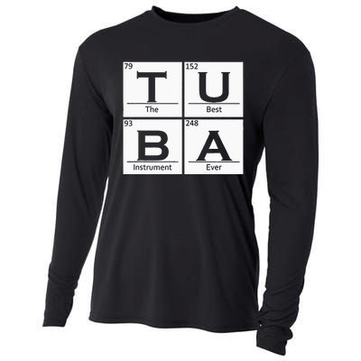 Tuba Chemistry Elements Tubist Jazz Music Tuba Player Cooling Performance Long Sleeve Crew