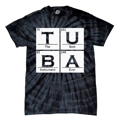 Tuba Chemistry Elements Tubist Jazz Music Tuba Player Tie-Dye T-Shirt