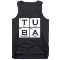 Tuba Chemistry Elements Tubist Jazz Music Tuba Player Tank Top