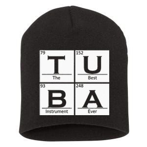 Tuba Chemistry Elements Tubist Jazz Music Tuba Player Short Acrylic Beanie