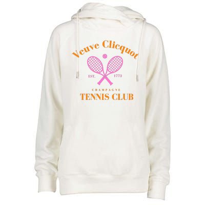 Tennis Club Est 1772 Womens Funnel Neck Pullover Hood