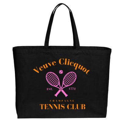 Tennis Club Est 1772 Cotton Canvas Jumbo Tote