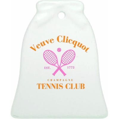 Tennis Club Est 1772 Ceramic Bell Ornament