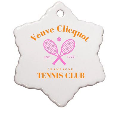 Tennis Club Est 1772 Ceramic Star Ornament