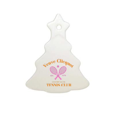 Tennis Club Est 1772 Ceramic Tree Ornament