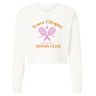 Tennis Club Est 1772 Cropped Pullover Crew