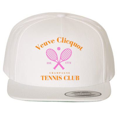 Tennis Club Est 1772 Wool Snapback Cap