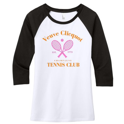 Tennis Club Est 1772 Women's Tri-Blend 3/4-Sleeve Raglan Shirt