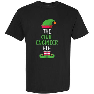 The Civil Engineer Elf Christmas Family Matching Garment-Dyed Heavyweight T-Shirt