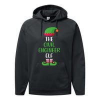 The Civil Engineer Elf Christmas Family Matching Performance Fleece Hoodie