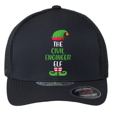 The Civil Engineer Elf Christmas Family Matching Flexfit Unipanel Trucker Cap