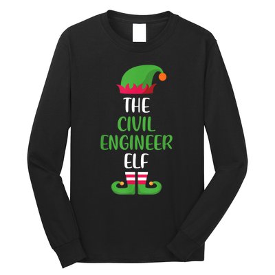 The Civil Engineer Elf Christmas Family Matching Long Sleeve Shirt