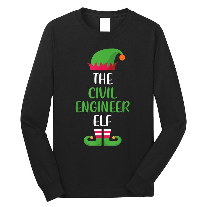 The Civil Engineer Elf Christmas Family Matching Long Sleeve Shirt