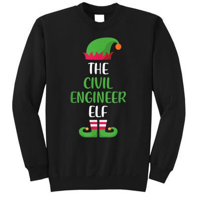 The Civil Engineer Elf Christmas Family Matching Sweatshirt