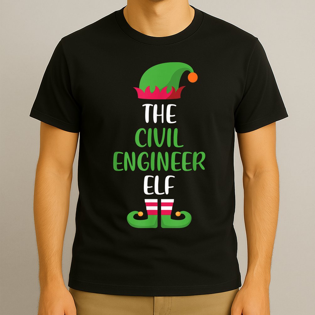 The Civil Engineer Elf Christmas Family Matching T-Shirt