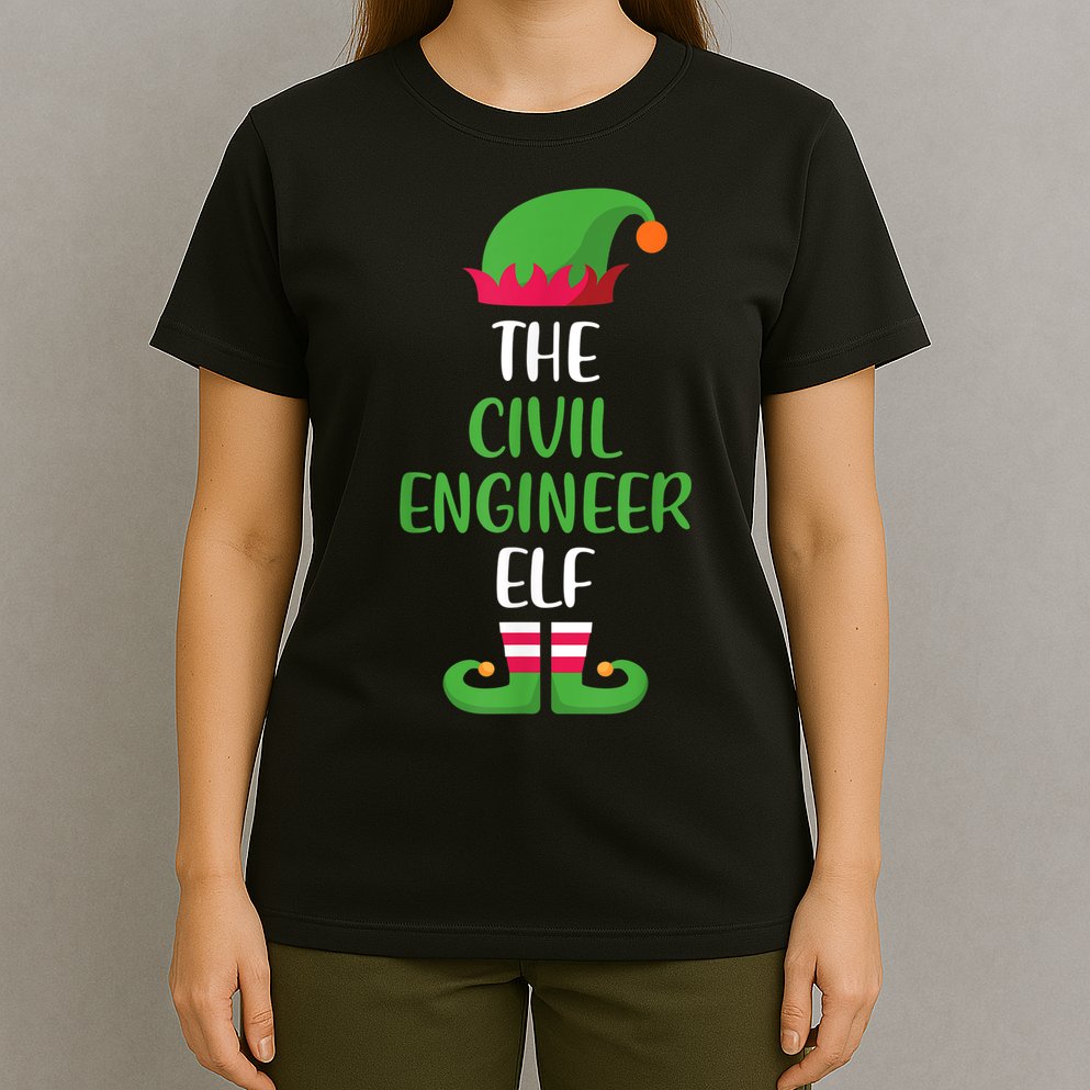 The Civil Engineer Elf Christmas Family Matching T-Shirt