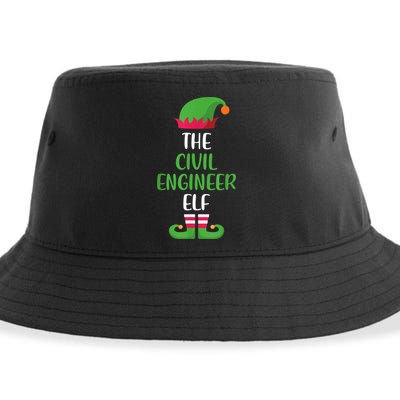 The Civil Engineer Elf Christmas Family Matching Sustainable Bucket Hat