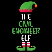 The Civil Engineer Elf Christmas Family Matching Sustainable Bucket Hat