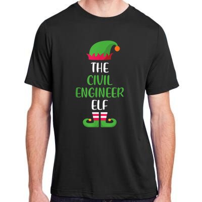 The Civil Engineer Elf Christmas Family Matching Adult ChromaSoft Performance T-Shirt