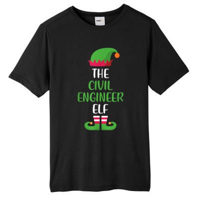 The Civil Engineer Elf Christmas Family Matching Tall Fusion ChromaSoft Performance T-Shirt