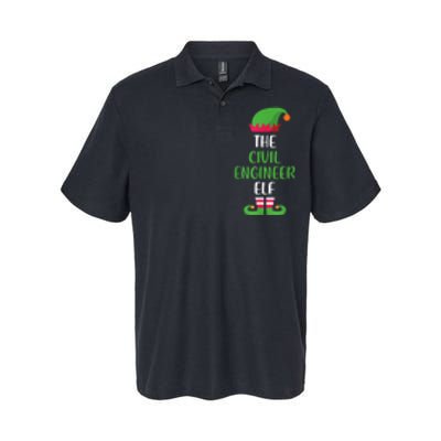 The Civil Engineer Elf Christmas Family Matching Softstyle Adult Sport Polo