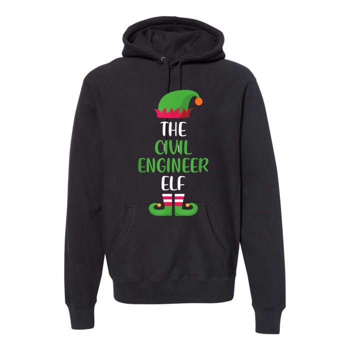 The Civil Engineer Elf Christmas Family Matching Premium Hoodie