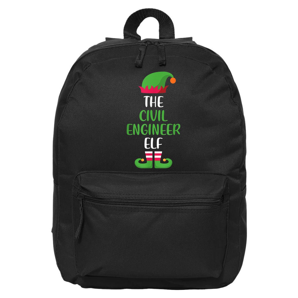 The Civil Engineer Elf Christmas Family Matching 16 in Basic Backpack