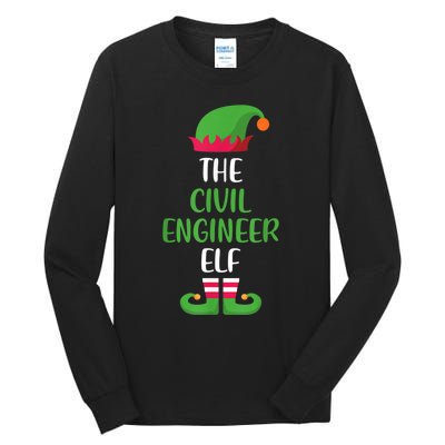 The Civil Engineer Elf Christmas Family Matching Tall Long Sleeve T-Shirt