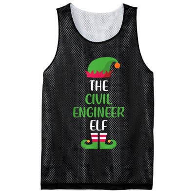 The Civil Engineer Elf Christmas Family Matching Mesh Reversible Basketball Jersey Tank
