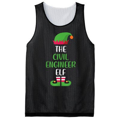 The Civil Engineer Elf Christmas Family Matching Mesh Reversible Basketball Jersey Tank