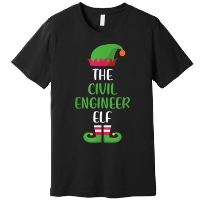 The Civil Engineer Elf Christmas Family Matching Premium T-Shirt