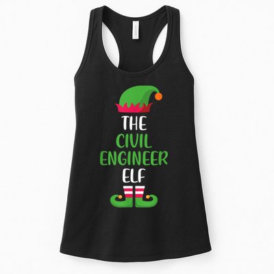 The Civil Engineer Elf Christmas Family Matching Womens Tank Top