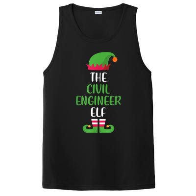 The Civil Engineer Elf Christmas Family Matching PosiCharge Competitor Tank