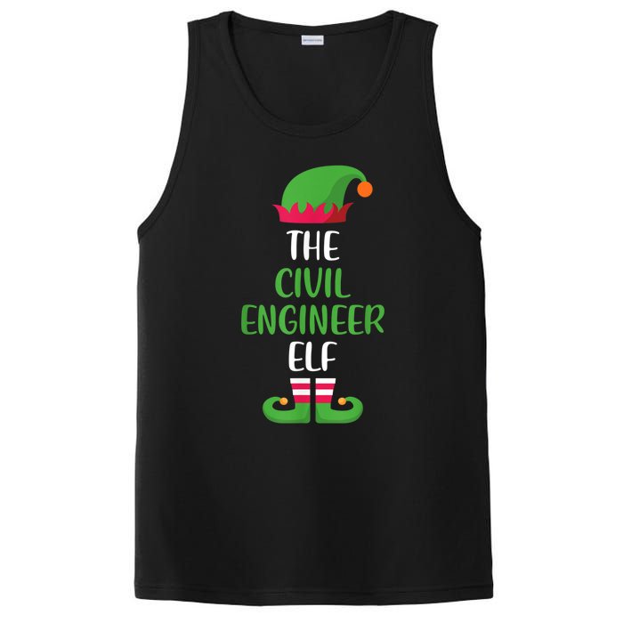 The Civil Engineer Elf Christmas Family Matching PosiCharge Competitor Tank