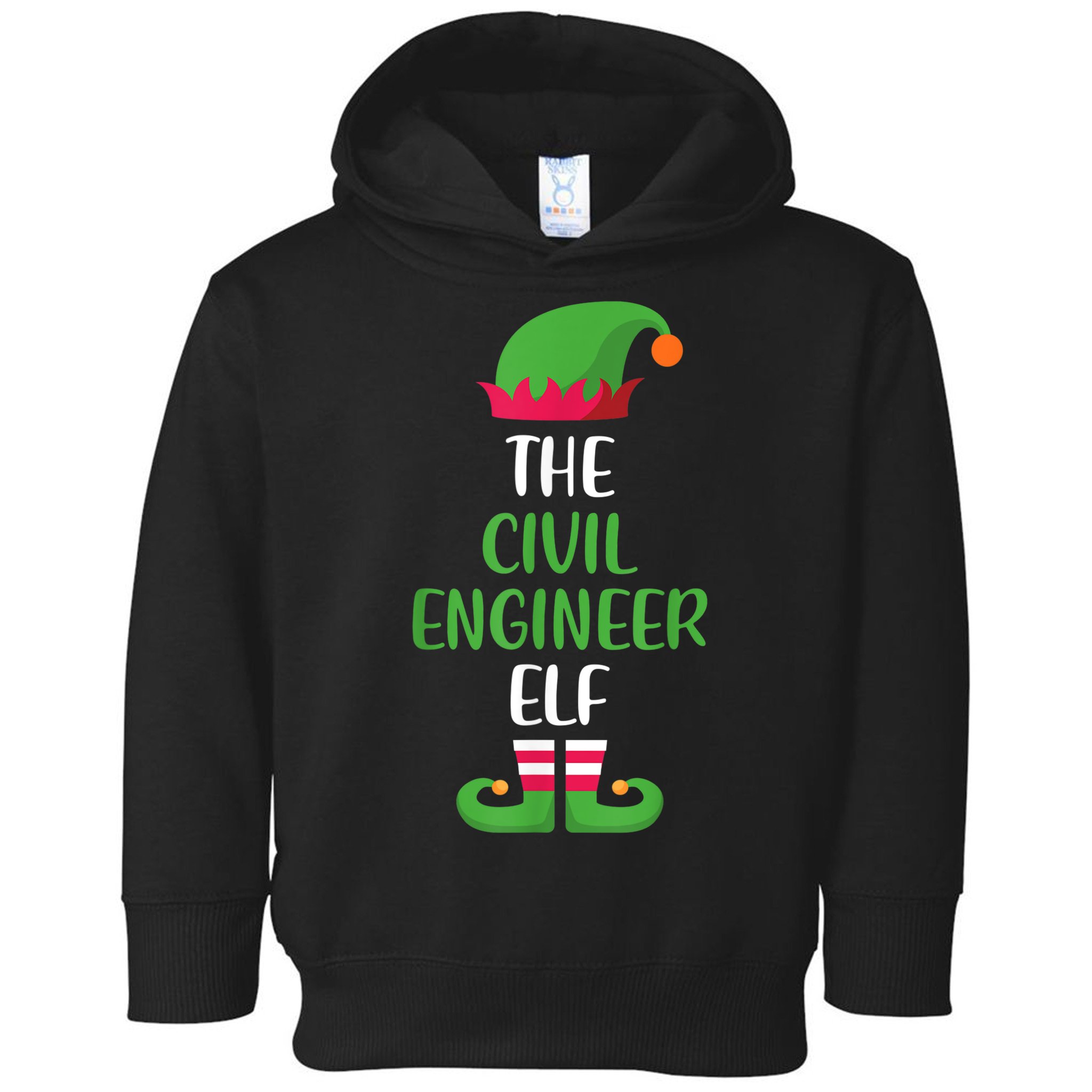 The Civil Engineer Elf Christmas Family Matching Toddler Hoodie