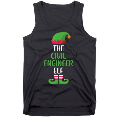 The Civil Engineer Elf Christmas Family Matching Tank Top