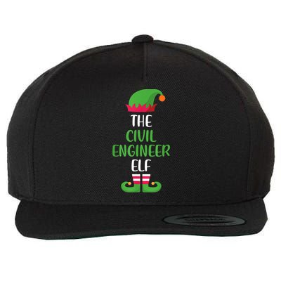 The Civil Engineer Elf Christmas Family Matching Wool Snapback Cap