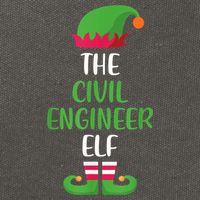 The Civil Engineer Elf Christmas Family Matching Cotton Canvas Backpack