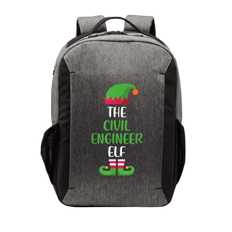 The Civil Engineer Elf Christmas Family Matching Vector Backpack