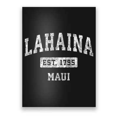 This Classic Established Lahaina Hawaii Shirts Features A Traditional Distressed Poster