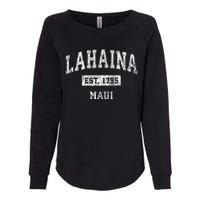 This Classic Established Lahaina Hawaii Shirts Features A Traditional Distressed Womens California Wash Sweatshirt