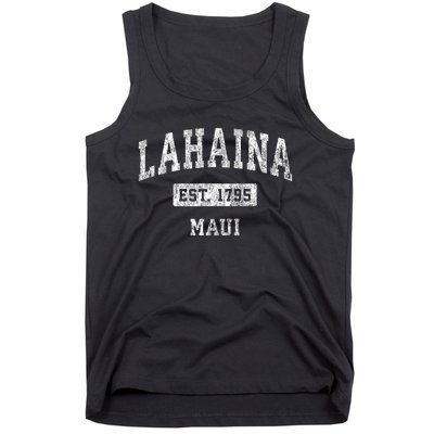 This Classic Established Lahaina Hawaii Shirts Features A Traditional Distressed Tank Top